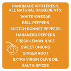 Queen Majesty Hot Sauce - Scotch Bonnet & Ginger Hot Sauce - 5oz