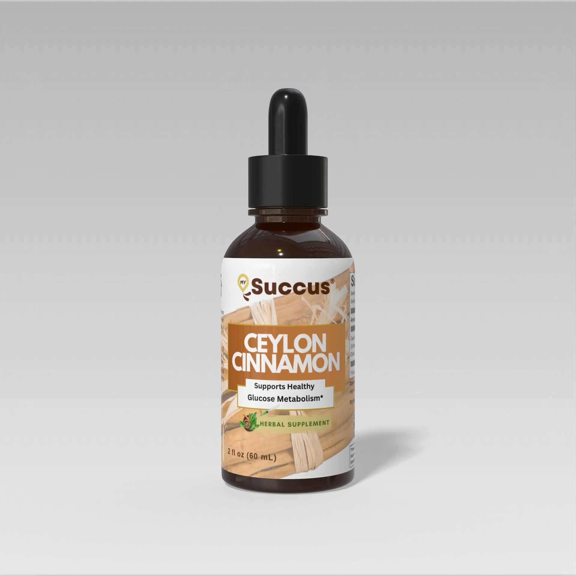 Succus - Ceylon Cinnamon Tincture - Bark Herbal Extract - Alcohol Free / 1 fl oz