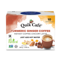 Quik Tea - Quik Café Tumeric Ginger Coffee Latte - 10 Count
