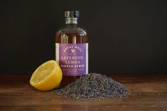 Royal Rose Syrups - Lavender-Lemon Organic Simple Syrup 8oz - 8 oz