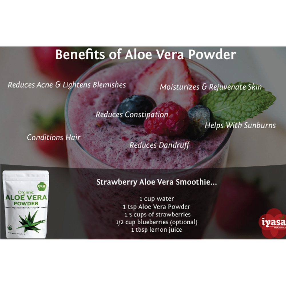 Iyasa Holistics - Organic Aloe Vera Powder - 8 oz