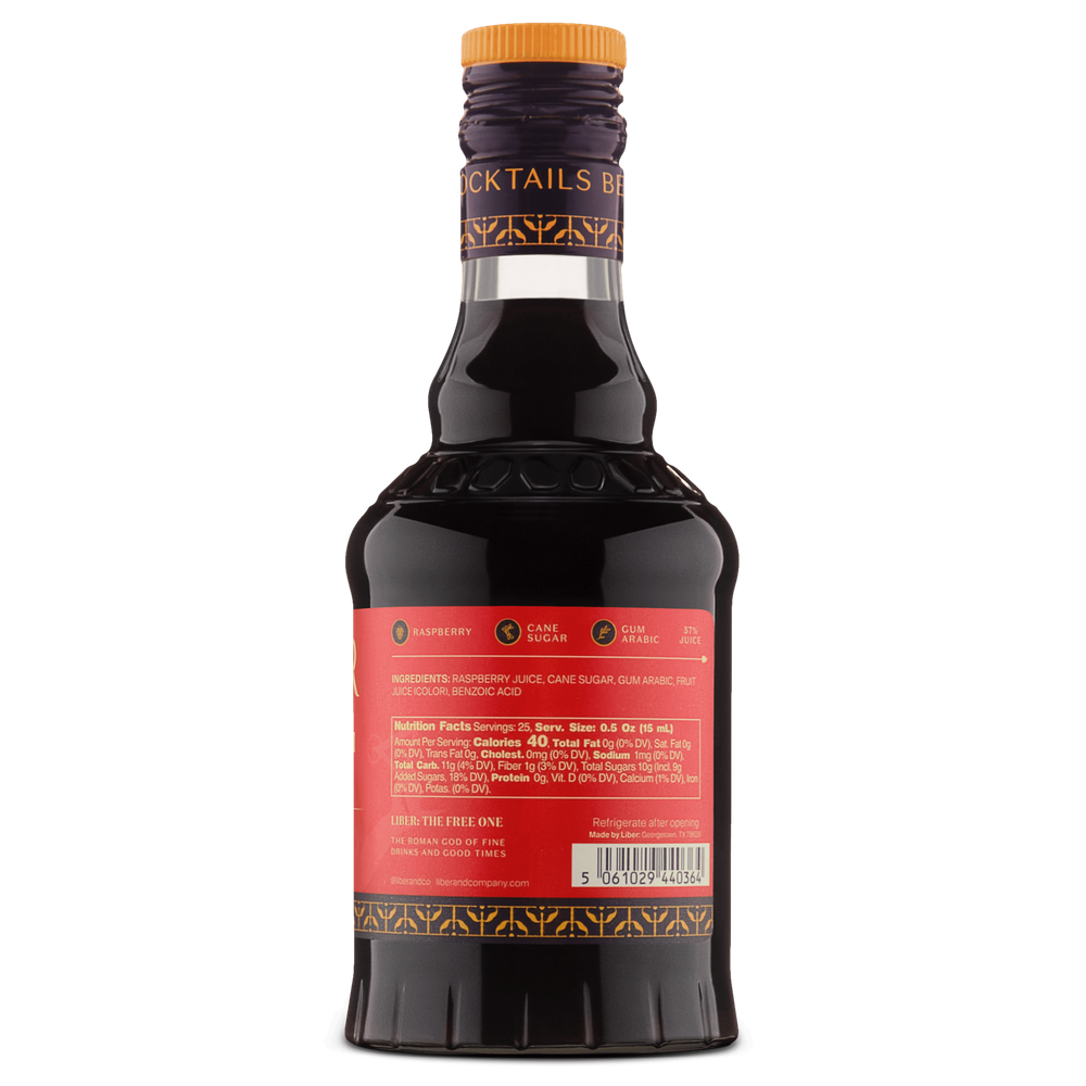 Liber & Co. - Raspberry Gum Syrup - 375 mL
