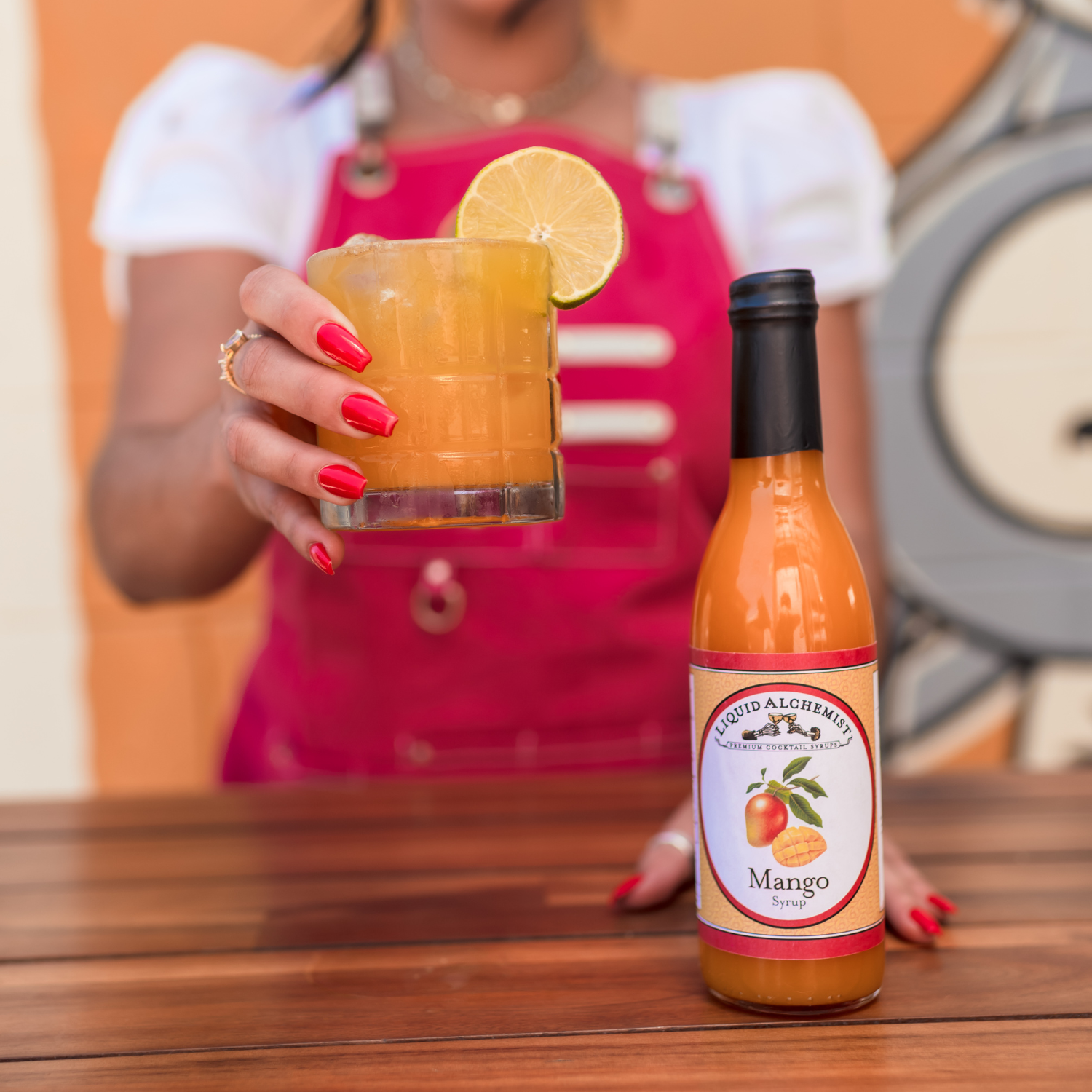 Liquid Alchemist Syrups - Mango Syrup for Margaritas, Cocktails & Drinks - 375 ML