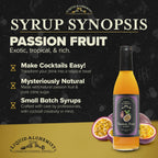 Liquid Alchemist Syrups - Passion Fruit Syrup for Cocktails, Drinks & Mixers - 375ml