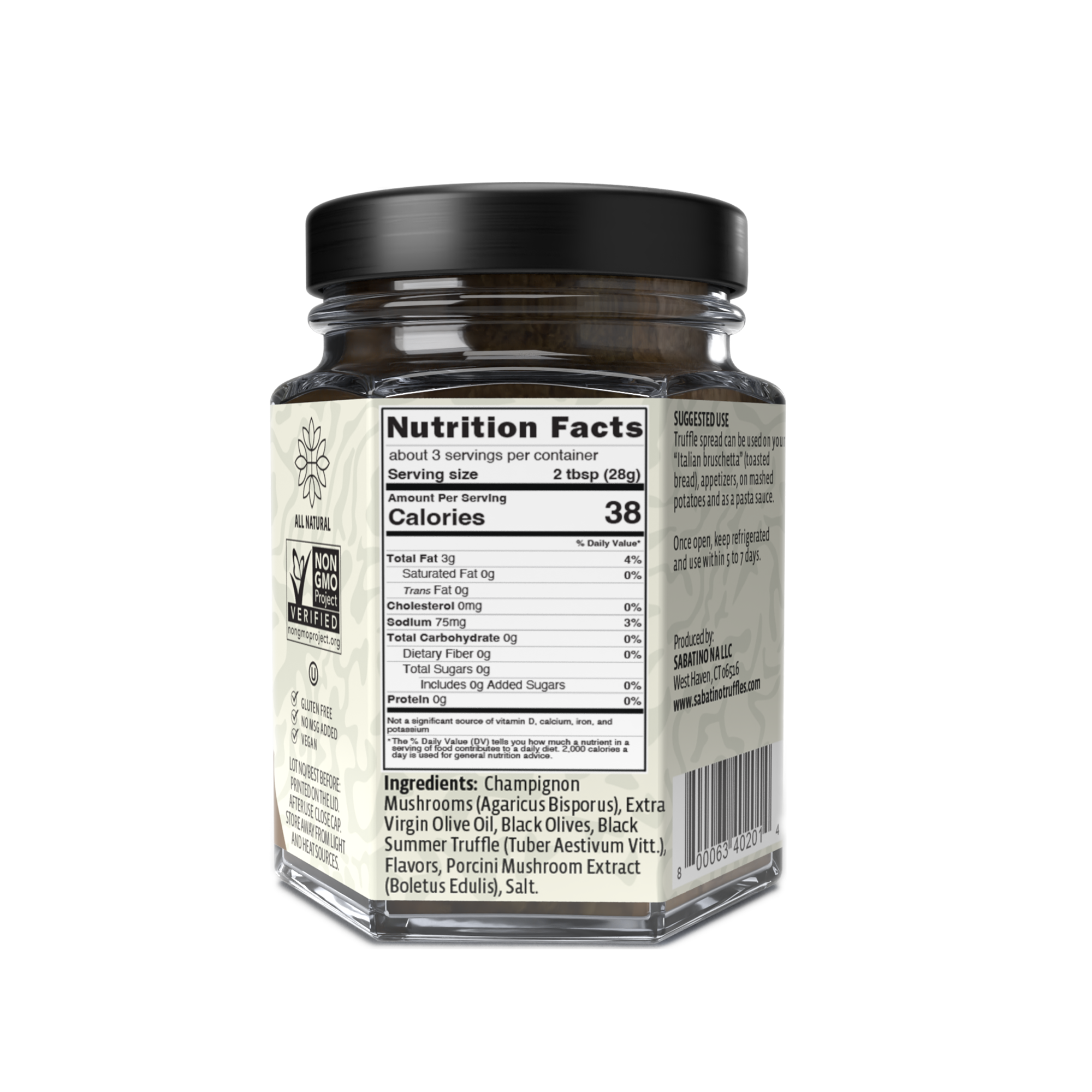 Sabatino Truffles - Black Truffle Sauce 3.2oz