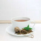 HIC - Harold Import Co. - HIC Kitchen Gold Mesh Snap Tea Ball Infuser, 2in