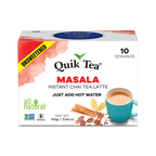 Quik Tea - Unsweetened Masala Chai Tea Latte – 10 Count