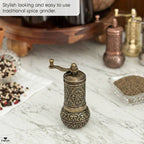 Hakan - Copper Black Pepper Grinder, Refillable Spice Mill, 4.3 in - Copper