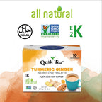 Quik Tea - Turmeric Ginger Chai Tea Latte - 10 Count