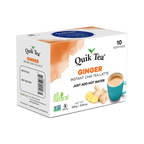 Quik Tea - Unsweetened Ginger Chai Tea Latte – 10 Count
