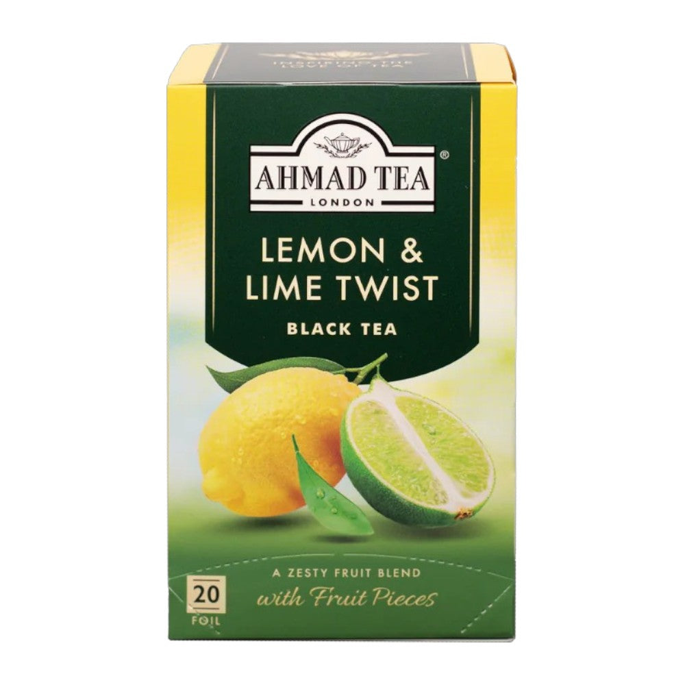 AHMAD TEA LEMON AND LIME TWIST BLACK TEA