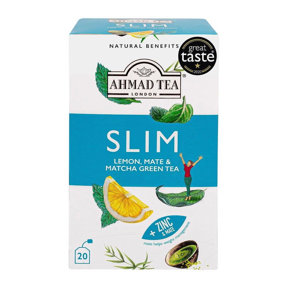 AHMAD TEA SLIM LEMON, MATE, MATCHA GREEN TEA