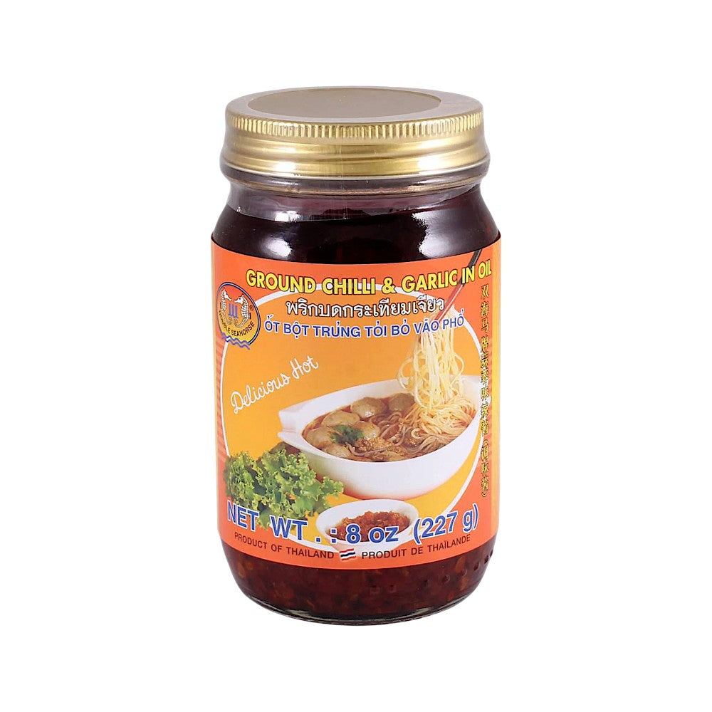 DOUBLE SEAHORSE GROUND CHILLI AND GARLIC IN OIL