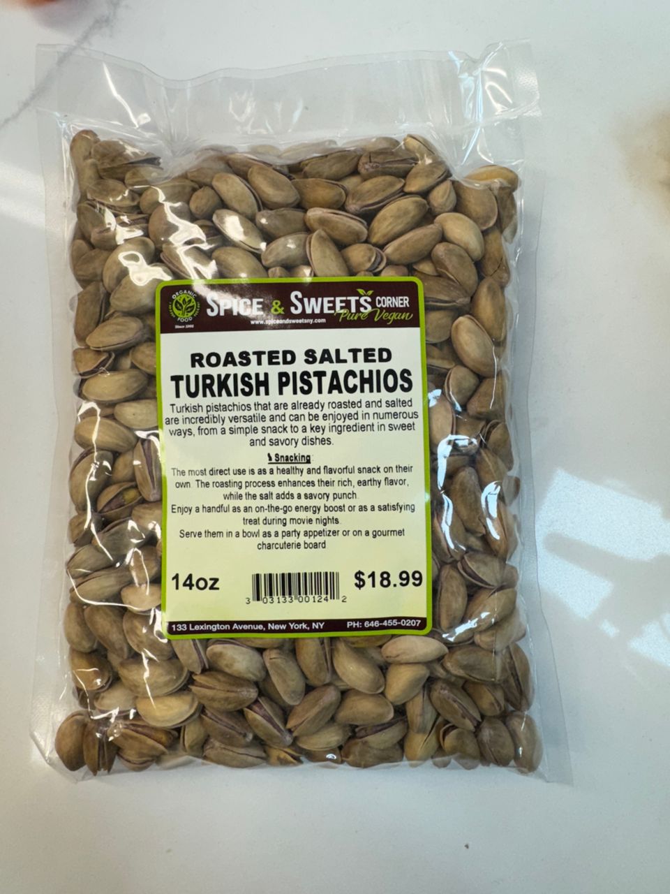 ROASTED SALTED  TURKISH PISTACHIOS