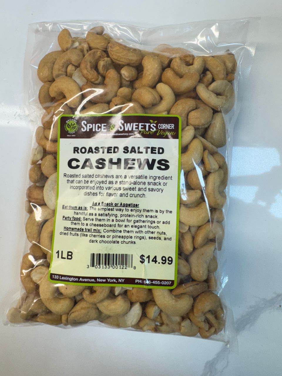 ROASTED SALTED CASHEWS