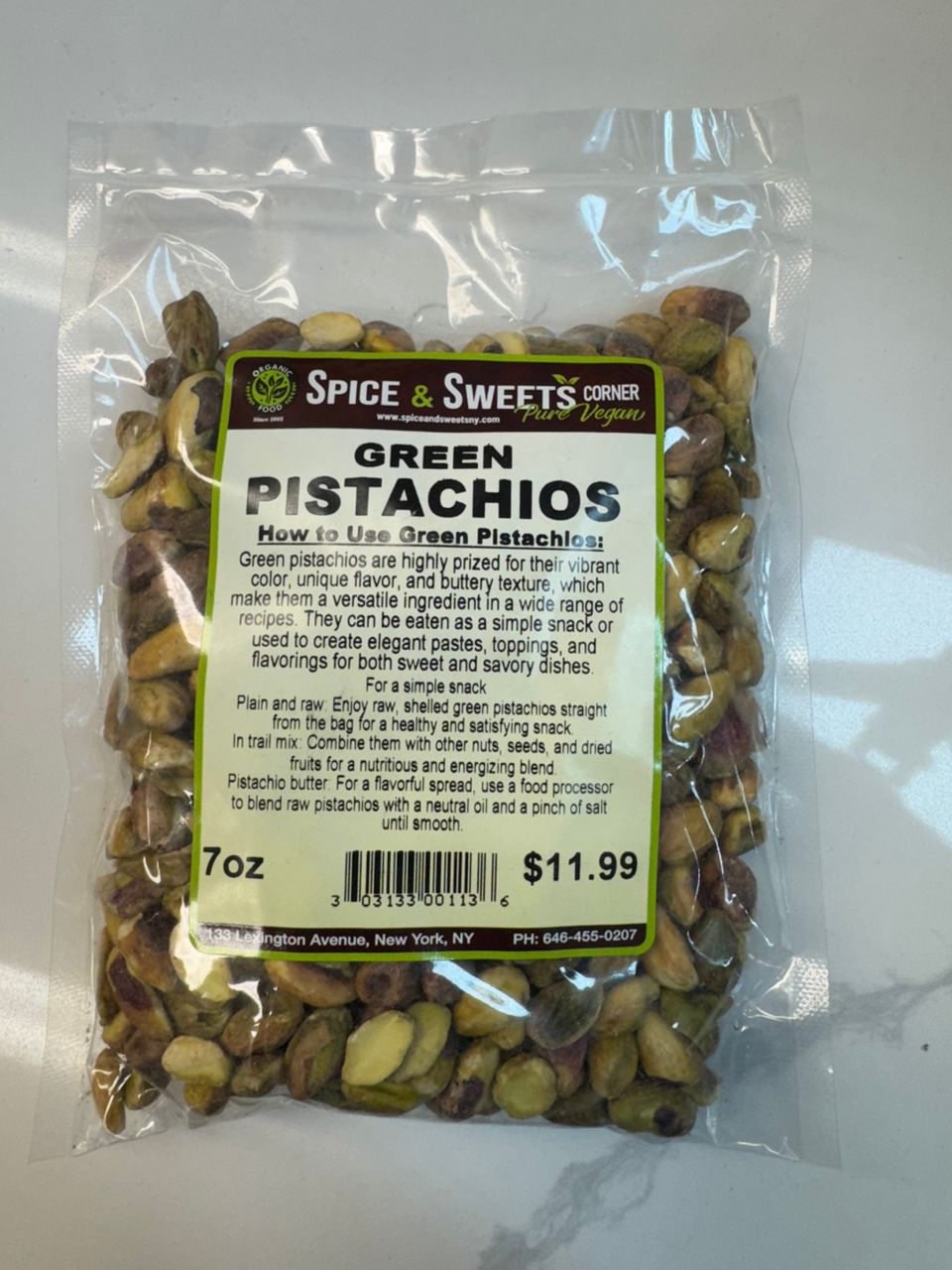 GREEN  PISTACHIOS