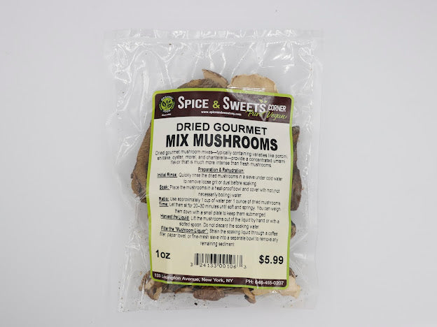 DRIED GOURMET MIXED MUSHROOMS