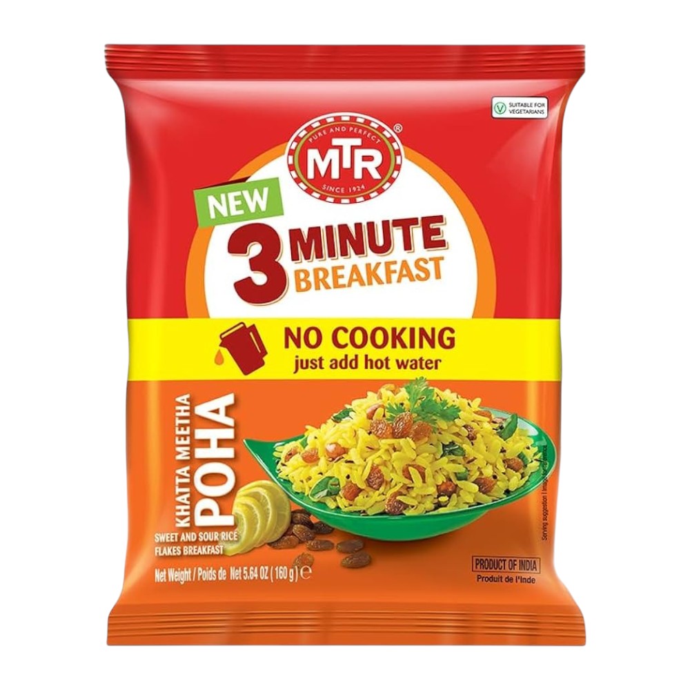 MTR 3 MINUTE BREAKFAST KHATTA MEETHA POHA