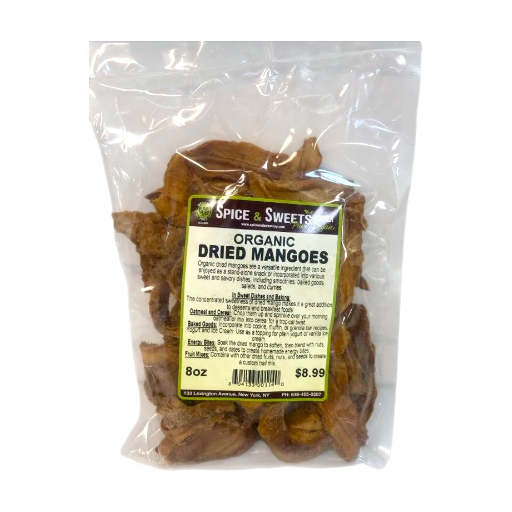 ORGANIC DRIED MANGOES 8 OZ