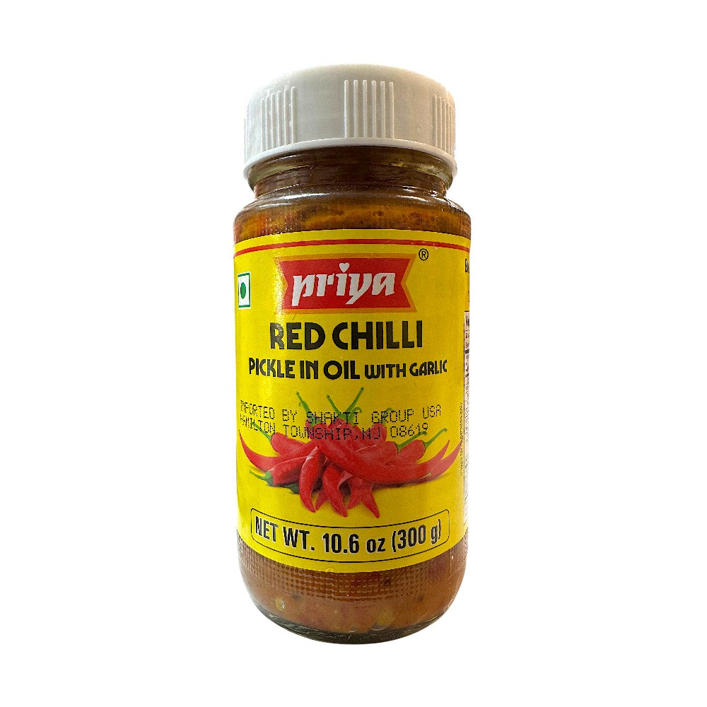 PRIYA RED CHILLI PICKLE IN OIL WITH GARLIC