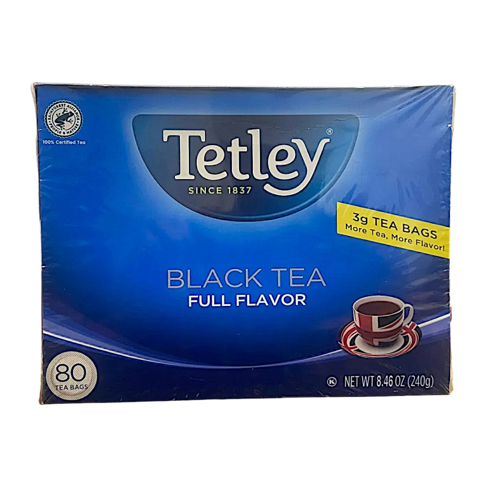 TETLEY BLACK TEA FULL FLAVOR 80 TEA BAGS