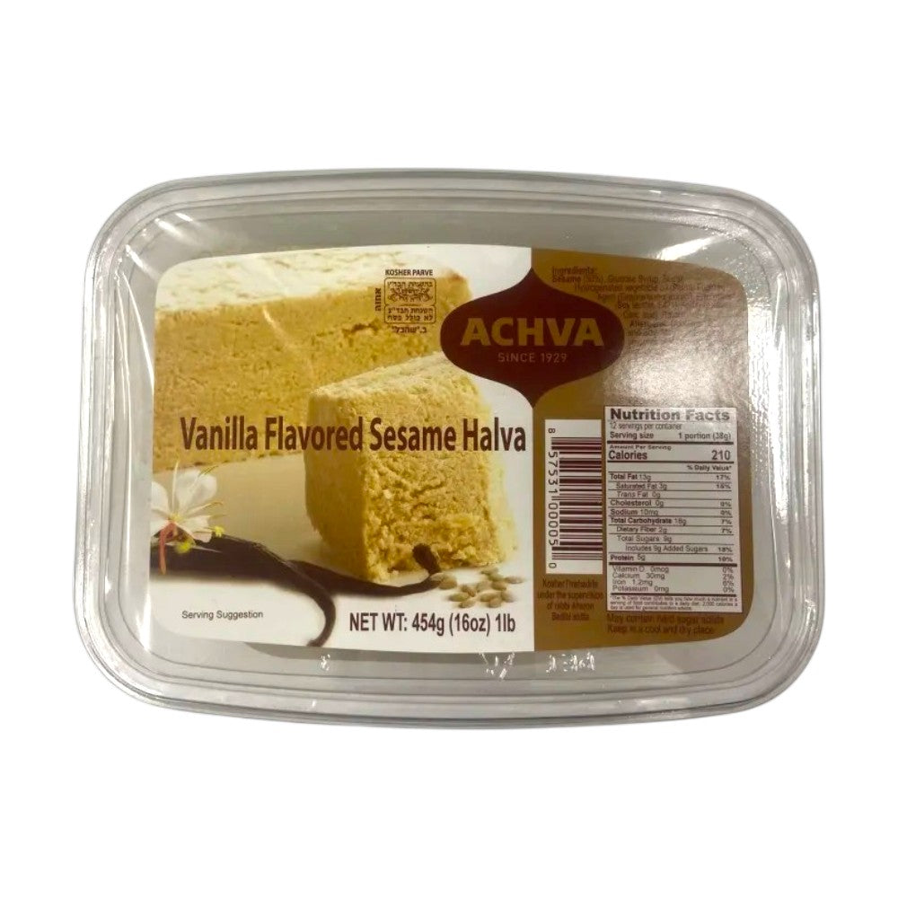 ACHVA VANILLA FLAVORED SESAME HALVA
