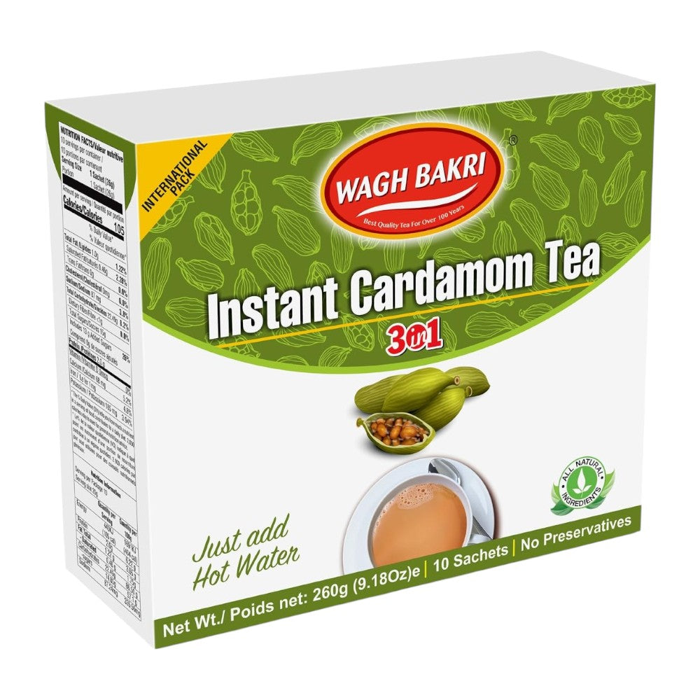 WAGH BAKRI INSTANT CARDAMOM TEA 3 IN 1