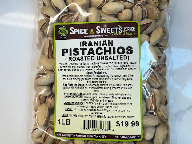 IRANIAN PISTACHIOS ( roasted unsalted)