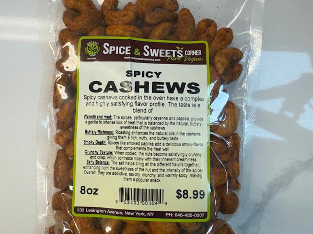 spicy cashews