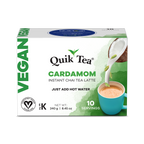 Quik Tea - Vegan Cardamom Chai Tea Latte - 10 Count