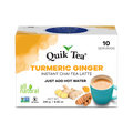 Quik Tea - Turmeric Ginger Chai Tea Latte - 10 Count
