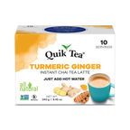 Quik Tea - Turmeric Ginger Chai Tea Latte - 10 Count