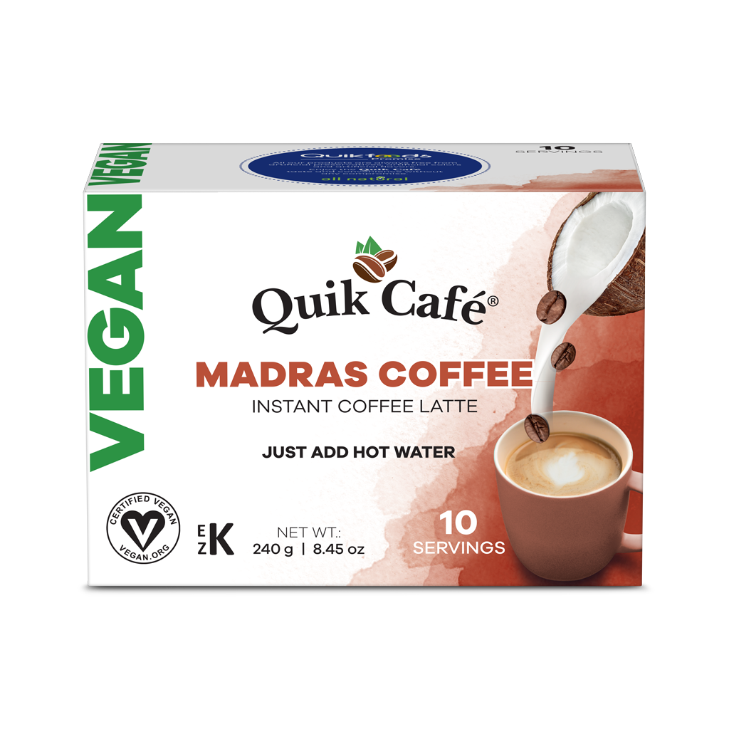 Quik Tea - Vegan Madras Coffee - 10 Count