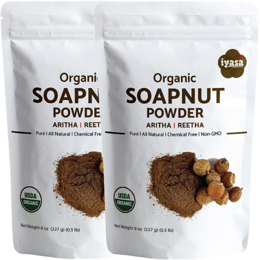Iyasa Holistics - Organic Soapnut Powder - 8 oz