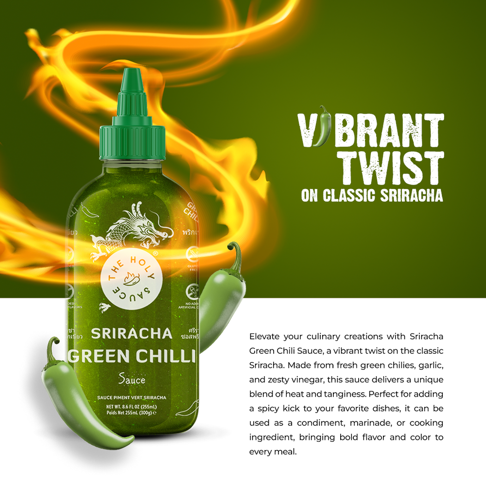 TMC Marketing - HOLY SAUCE Sriracha Chili Sauce Green 300g / 255mL - 300g