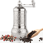 Hakan - Copper Black Pepper Grinder, Refillable Spice Mill, 4.3 in - Copper