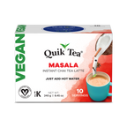 Quik Tea - Vegan Masala Chai Tea Latte - 10 Count