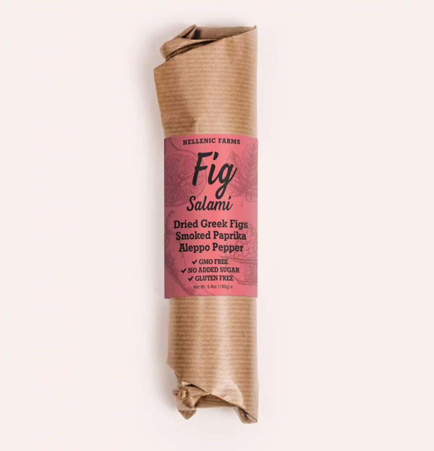 Hellenic Farms Vegan Fig Salami - Smoked Paprika & Aleppo Pepper 6.4oz