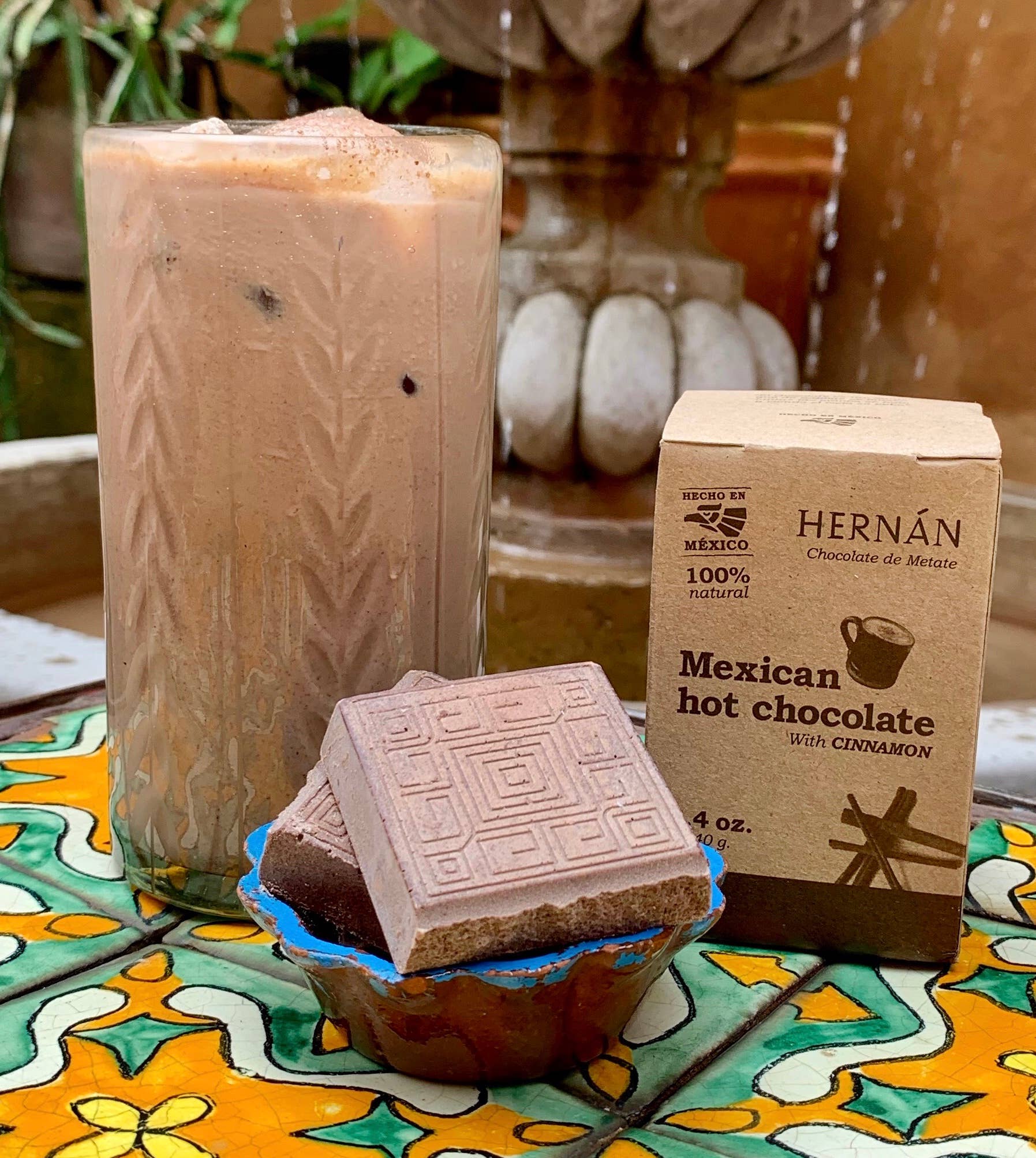  HERNÁN - Cinnamon Mexican Hot Chocolate Square "Tablillas" - 240g