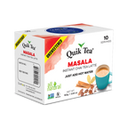Quik Tea - Unsweetened Masala Chai Tea Latte – 10 Count