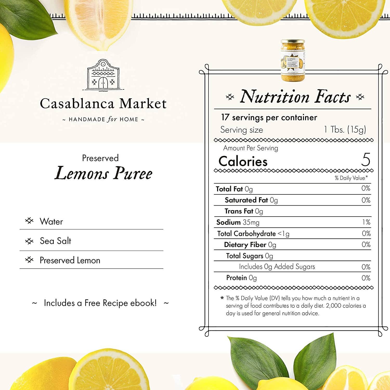 Casablanca Market - Casablanca Market Moroccan Lemon Puree Spread
