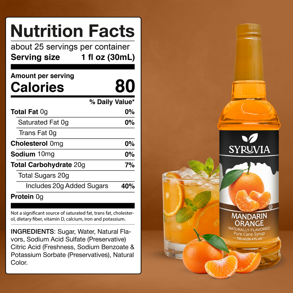 Syruvia - Mandarin Orange Syrup