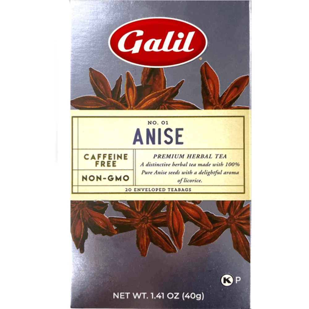 Galil Brands - Anise Herbal Tea | 20' Tea Bags | 1.41 oz | Galil