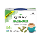 Quik Tea - Unsweetened Cardamom Chai Tea Latte - 10 Count